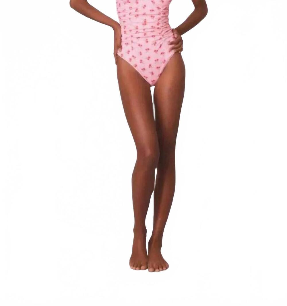NEW LOVESHACKFANCY sorella one piece swimsuit in cherry